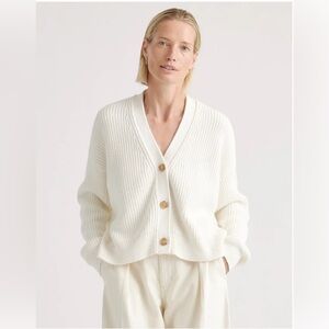 Quince Cream Women's Cardigan Sweater